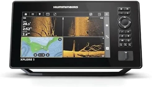 1-28.webp Humminbird XPLORE 9 GPS Fish Finder with Transducer, MEGA Side Imaging+ & HD Touchscreen Displays. - Image 6
