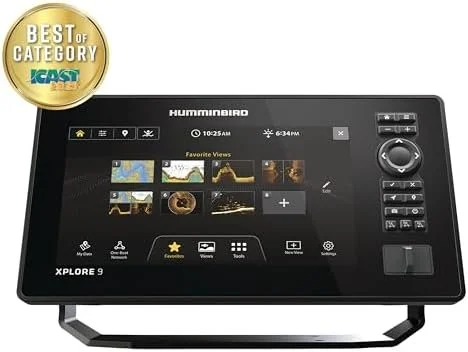 2-17.webp Humminbird XPLORE 9 GPS Fish Finder with Transducer, MEGA Side Imaging+ & HD Touchscreen Displays. - Image 5