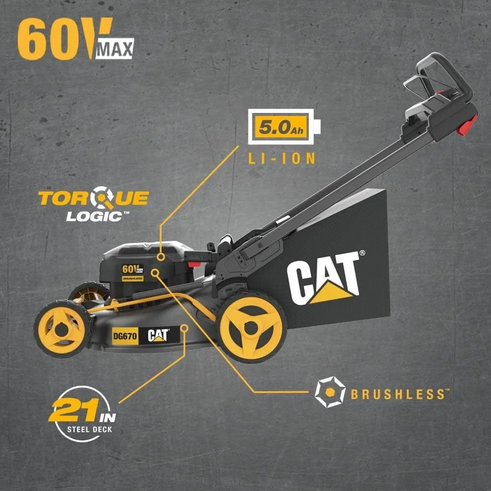 cat 60v 21in brushless lawn mower kits. cat 60v 21in brushless lawn mower kits.