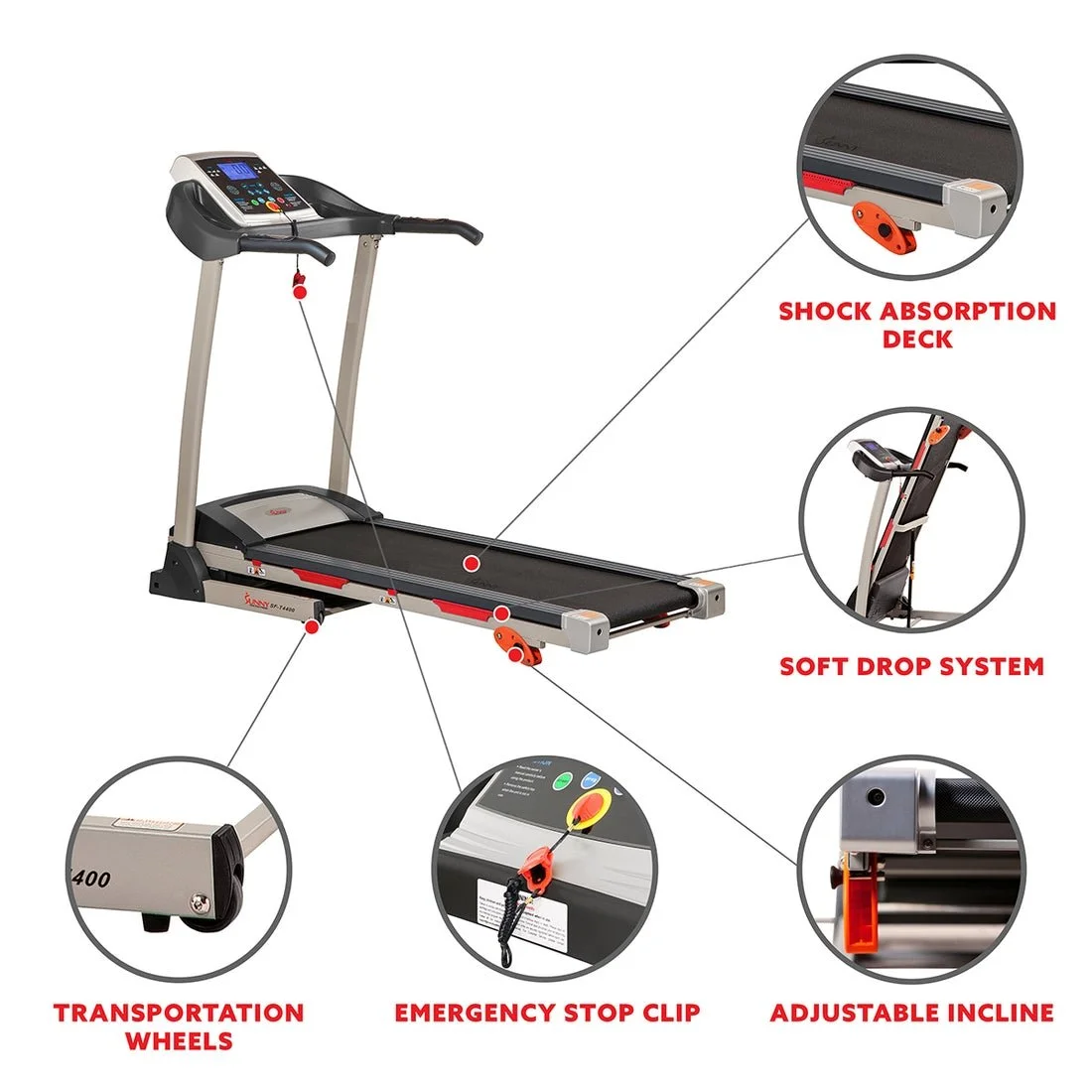 490-3-1.webp Sunny Distributor SF-T4400 Treadmill - Image 2