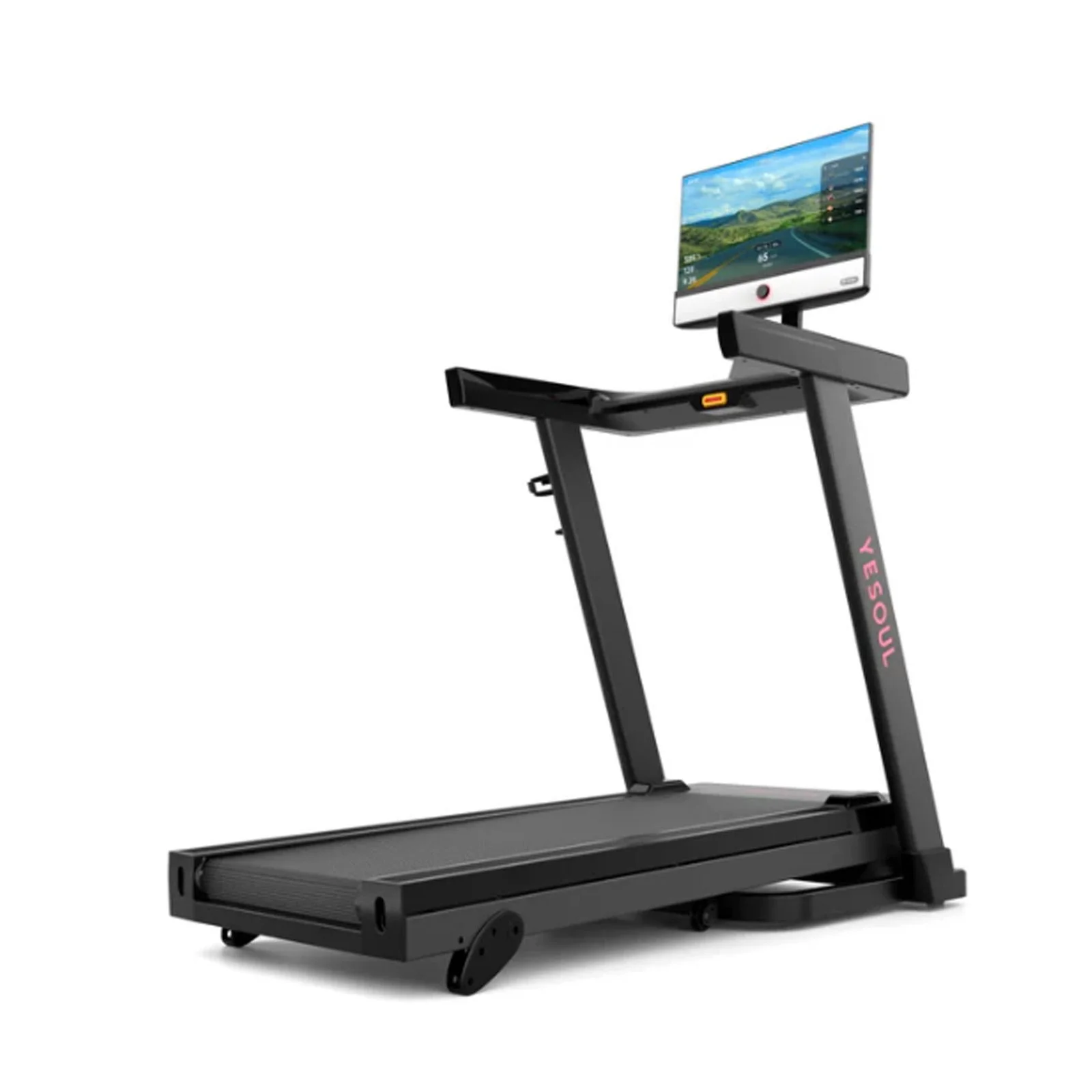576-2-1.webp Yesoul T1M Plus Smart Folding Treadmill with 21.5 inch Touchscreen, Brushless Quiet Motor, 3-Level Incline, 9 Mph, App Sync & Space-Saving Design for - Image 3
