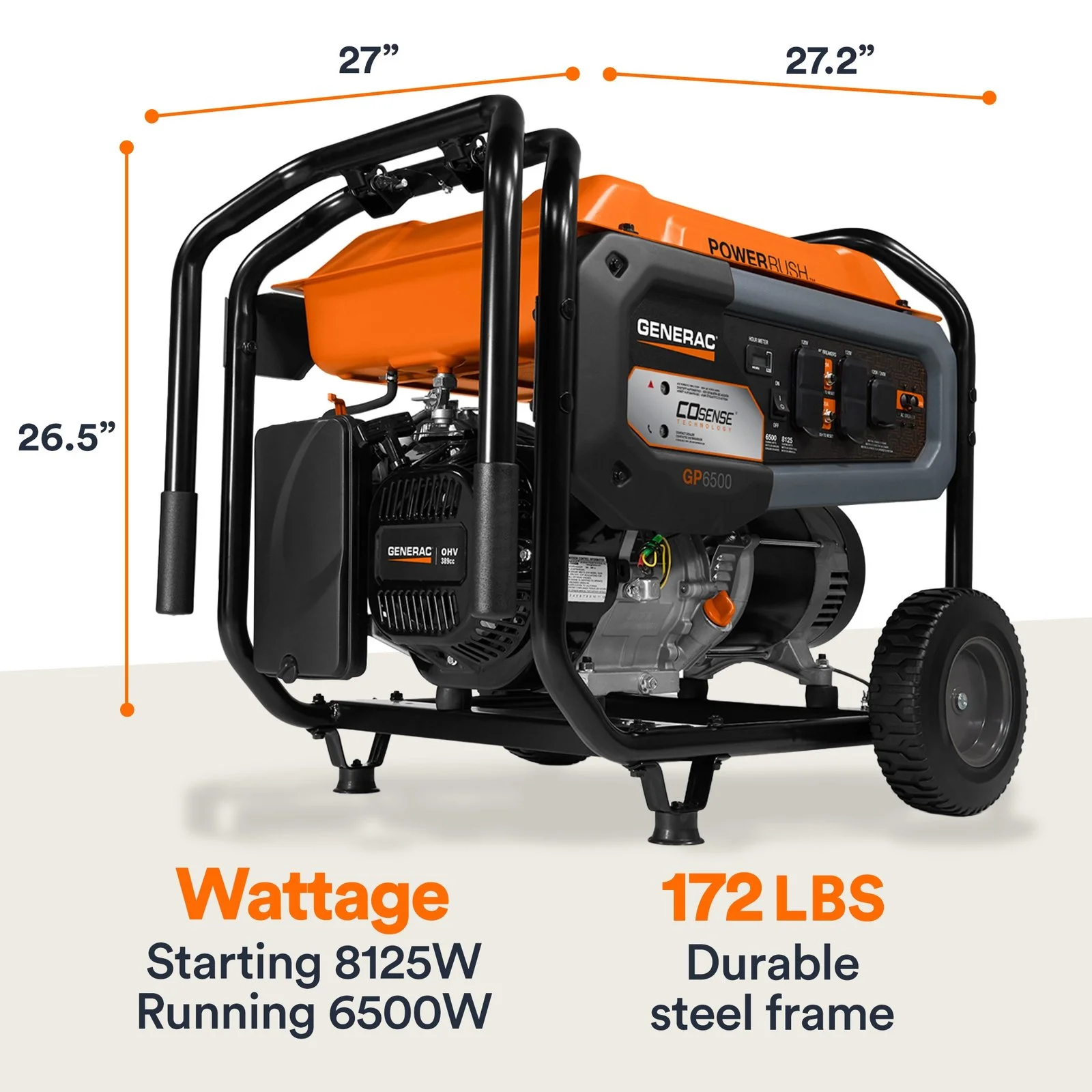 generac 8125/6500 watt portable generators. generac 8125/6500 watt portable generators.