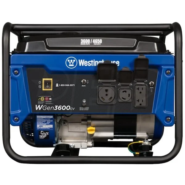 westinghouse wgen3600cv – 3600 watt portables generators w/ rv outlet & co sensor (49 state) westinghouse wgen3600cv – 3600 watt portables generators w/ rv outlet & co sensor (49 state)
