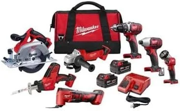 B088G34KK4-0-1756242016979-1.webp Milwaukee M18 Cordless Combo Kit (7-Tool) with Two 3.0 Ah Batteries, Charger and Tool Bag