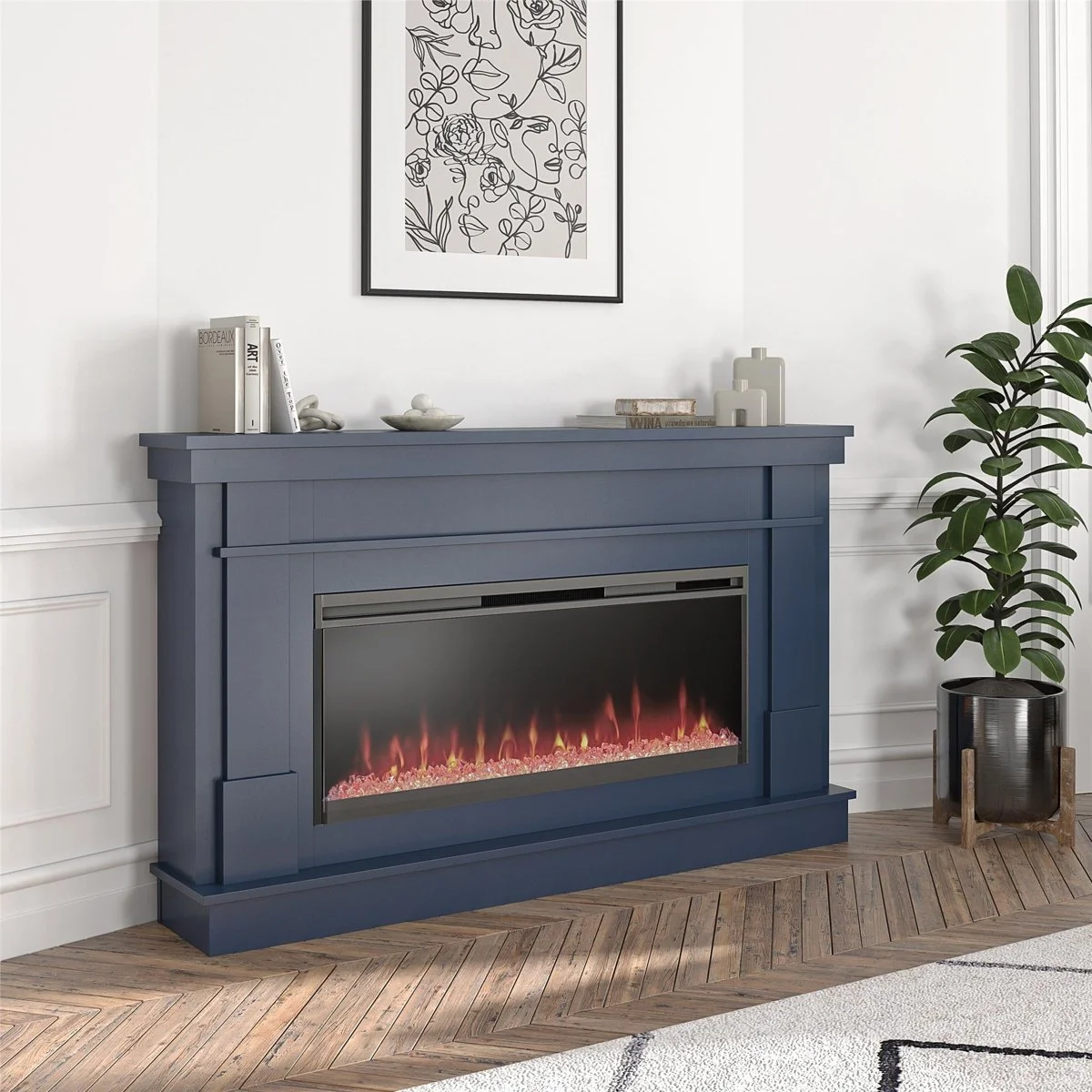 a1-273-1.webp Novogratz Waverly Wide Mantel Electric Fireplaces. - Image 6