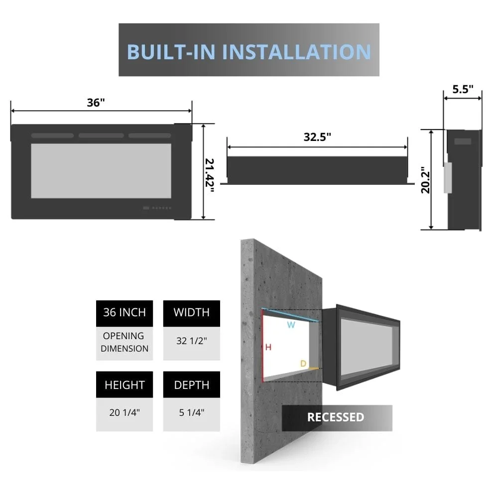 a4-123-1.webp Touchstone Sideline 36-inch Electric Fireplaces. - Image 5