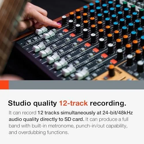 a4-42-1.webp Tascam Model 12 All-in-One 12-track Digital Multitrack Mixings and Recording Studio, Mixer, USB Audio Interface and DAW Controllers - Image 6