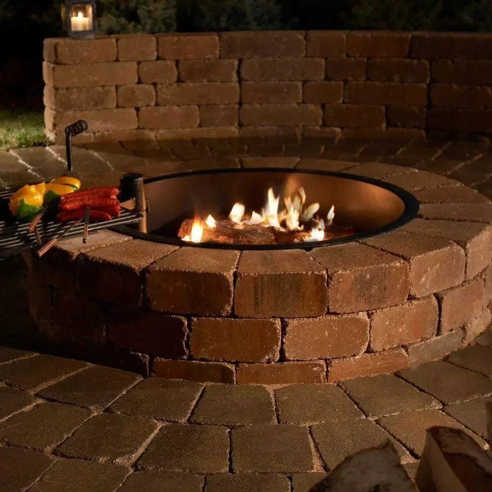 a4-88-1.webp Necessories Wood Burning Fire Pit Kit 48″ w/ Cooking Grate, Concretes in Santa Fes - Image 2