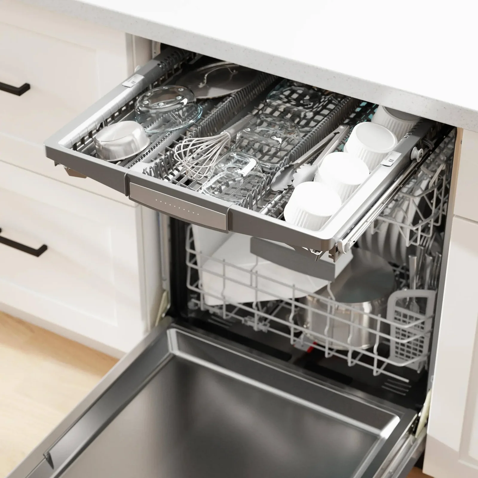 a4-9-1.webp Bosch 800 Series 24 in. Top Control Smart Dishwashers with 42 dBa Sound Level, 3rd-Rack, CrystalDry & Pockets – Stainless Steel - Image 7