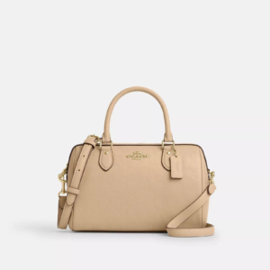 coach outlet rowan satchel bag in signature leather women’s