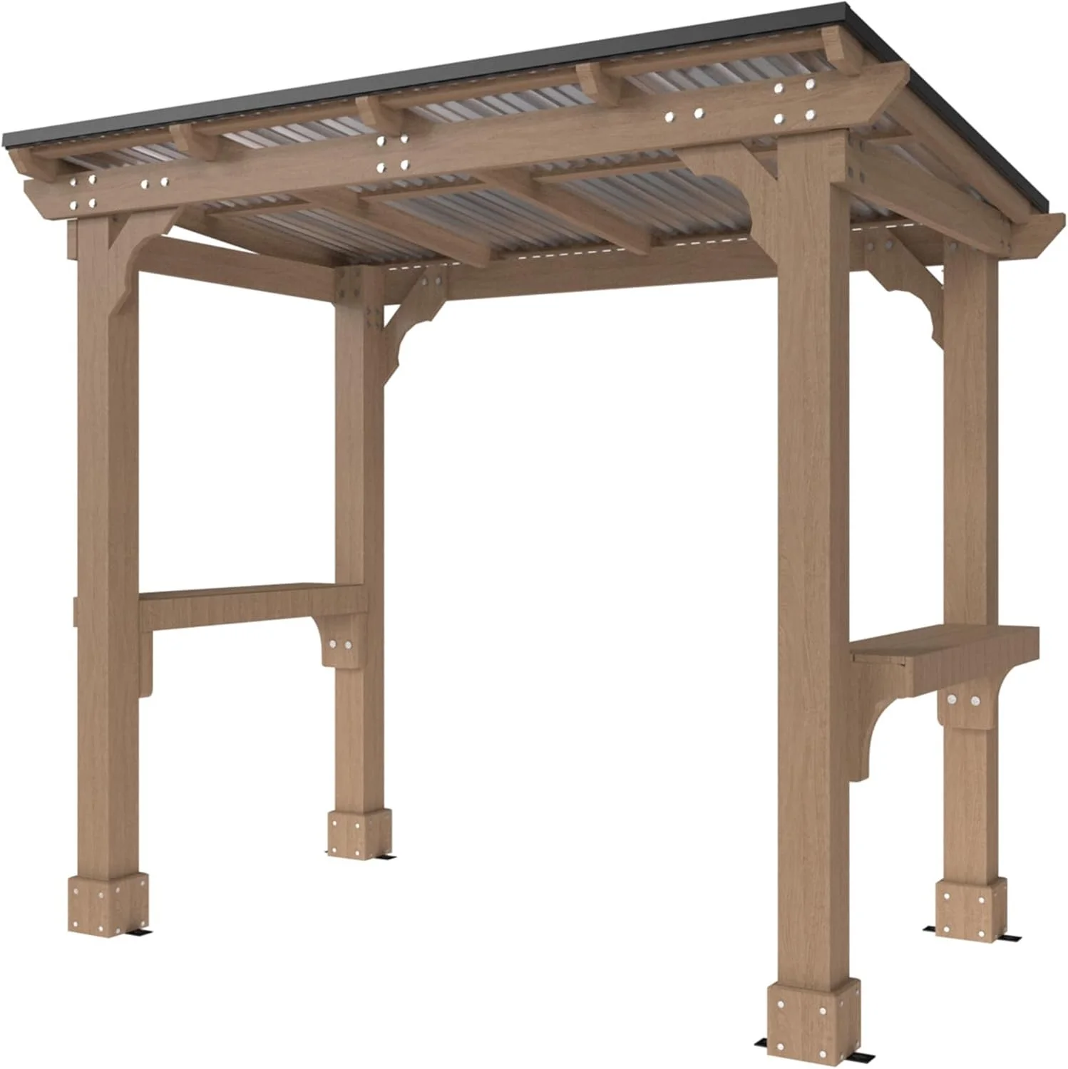 veikous d wooden grills gazebo outdoor with steel roof veikous d wooden grills gazebo outdoor with steel roof