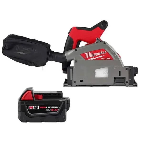 milwaukee1-1.webp Milwaukee 18V Lith-Ion Cordless Brushless 6-1/2 in. Plunge Cut Track Saws