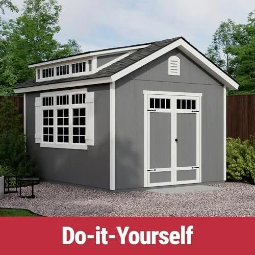 handy home products windemere 10×12 do it yourself wooden storage shed with floor, beiges handy home products windemere 10×12 do it yourself wooden storage shed with floor, beiges
