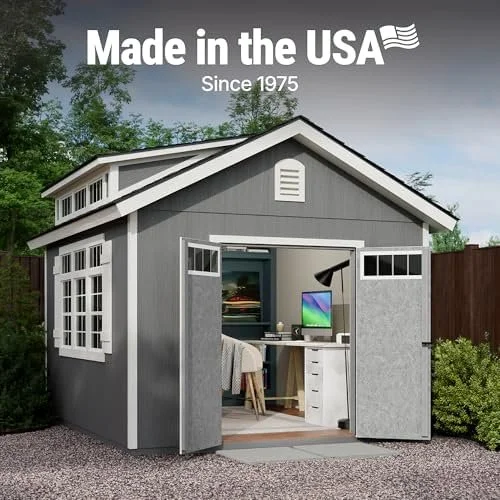 handy home products windemere 10×12 do it yourself wooden storage shed with floor, beiges handy home products windemere 10×12 do it yourself wooden storage shed with floor, beiges