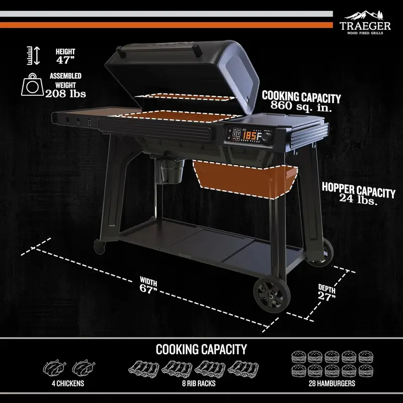 s3-3-1.webp Traeger Woodridge Pro Pellet Grills - Image 2