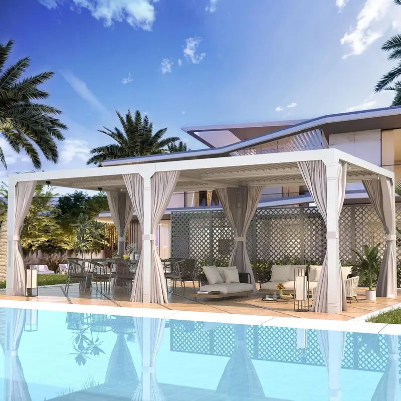 u1-7.webp EROMMY 12’x24′ Outdoor Louvered Pergola Gazebos