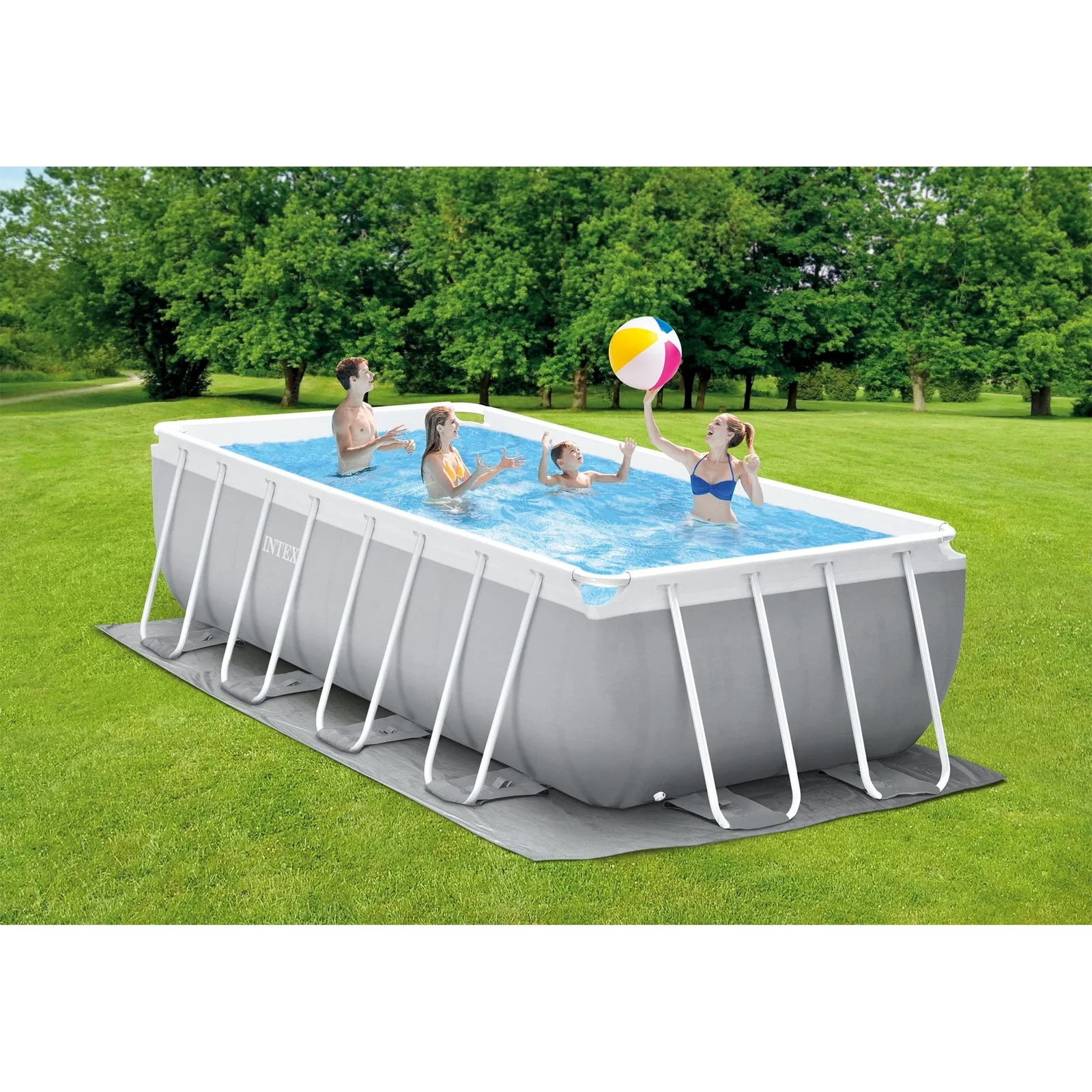 intex 16ft x 8ft x 42in prism frame rectangular pool sets intex 16ft x 8ft x 42in prism frame rectangular pool sets